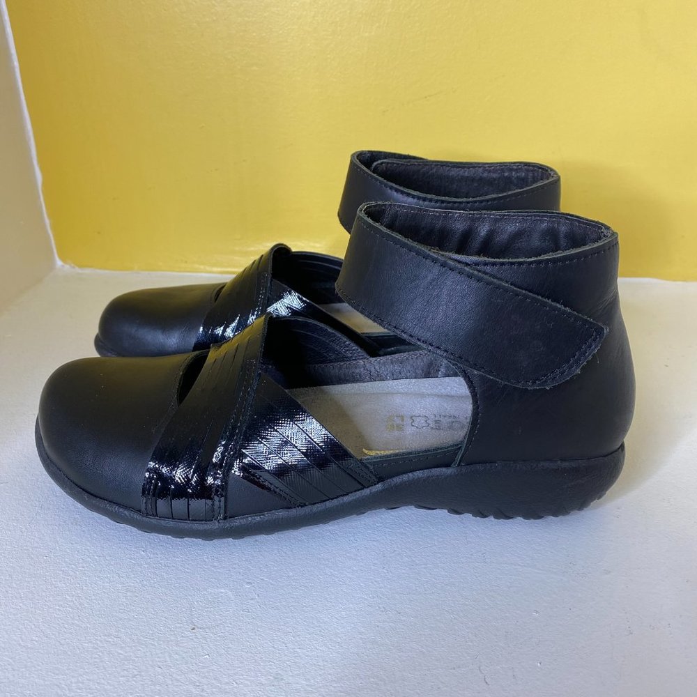 NAOT Tenei Leather Ankle Strap Flat